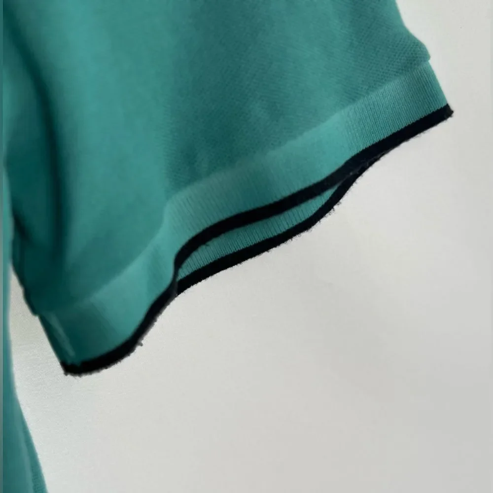 ATM Anthony Thomas Melillo Polo Shirt Blue Green‎ Men’s Size Large